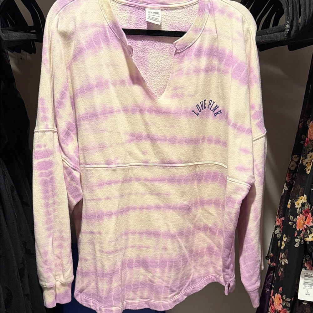 Victoria's Secret Pink Tie-Dye Sweatshirt